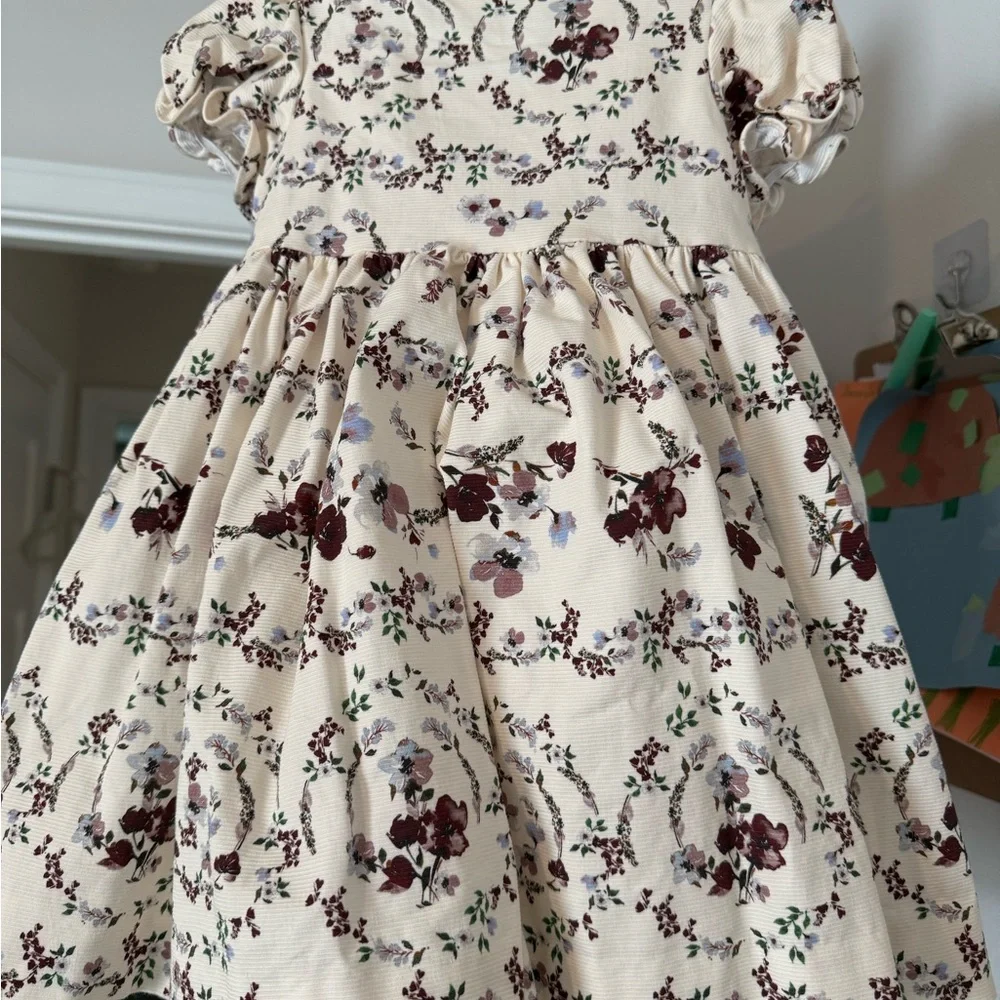 Edgehill Collection Brown Puff Sleeve Sundress - Picture 5 of 6
